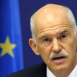 Greece's Prime Minister Papandreou holds a news conference at the end of an European Summit in Brussels